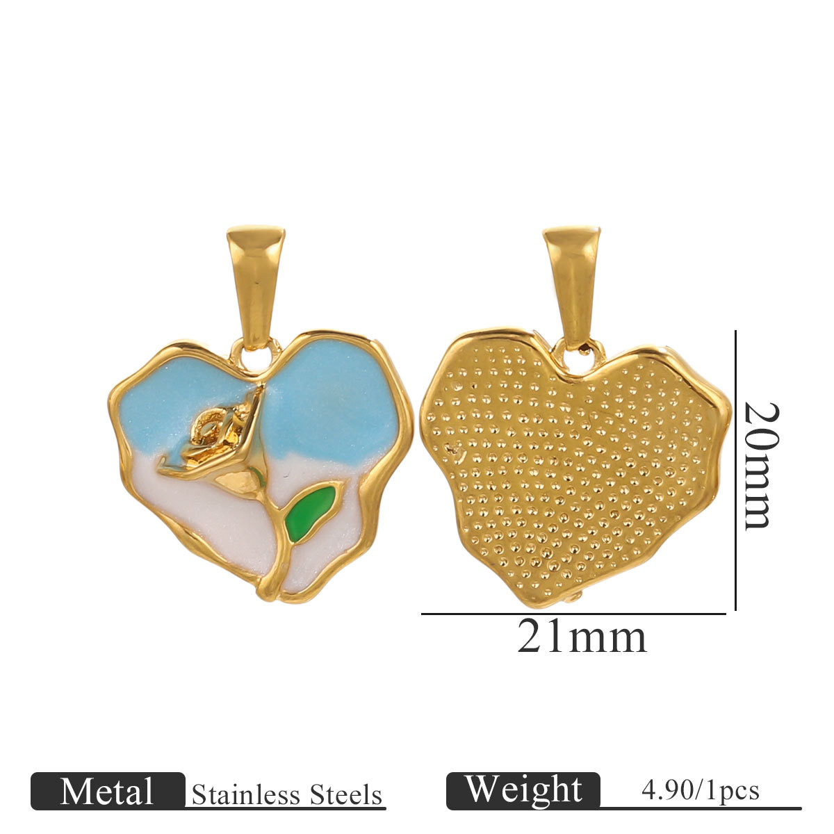 Blue and white flowers