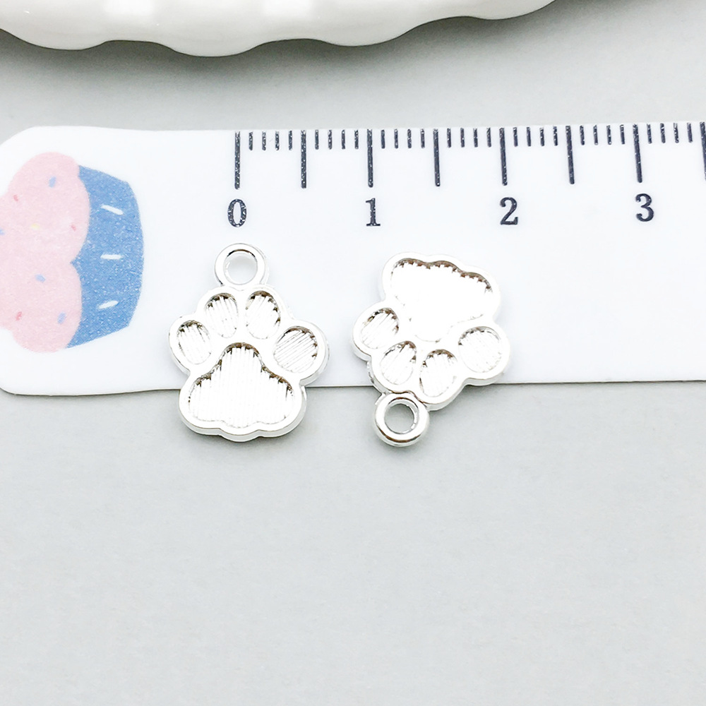 1 bright silver striped cat claw 14*12mm-0.8g-2063