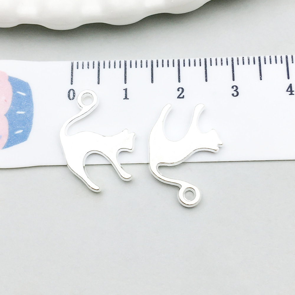 1 bright silver cat 19*14mm-1.1g-20639