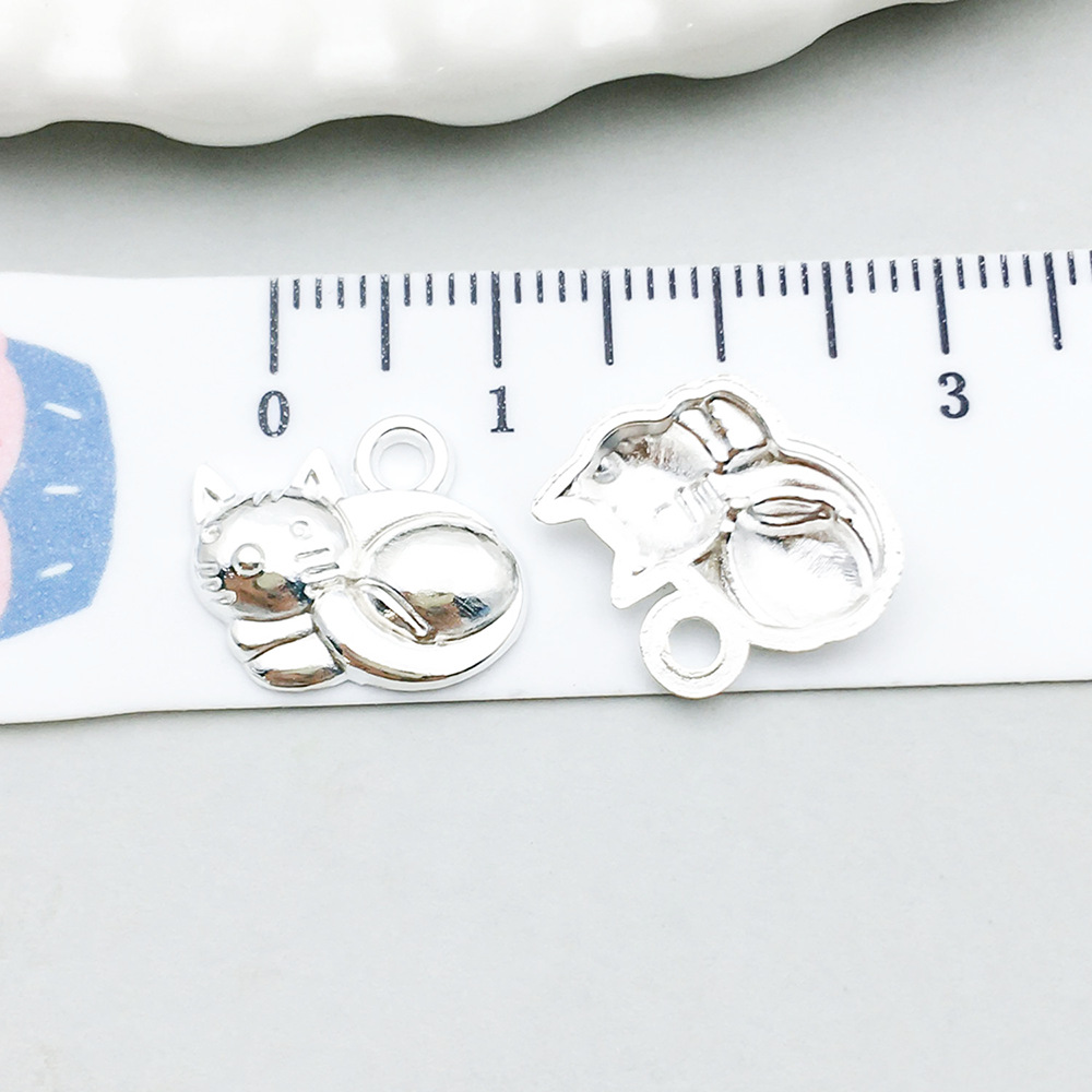 1 bright silver shrink cat 12*14mm-0.6g-20646
