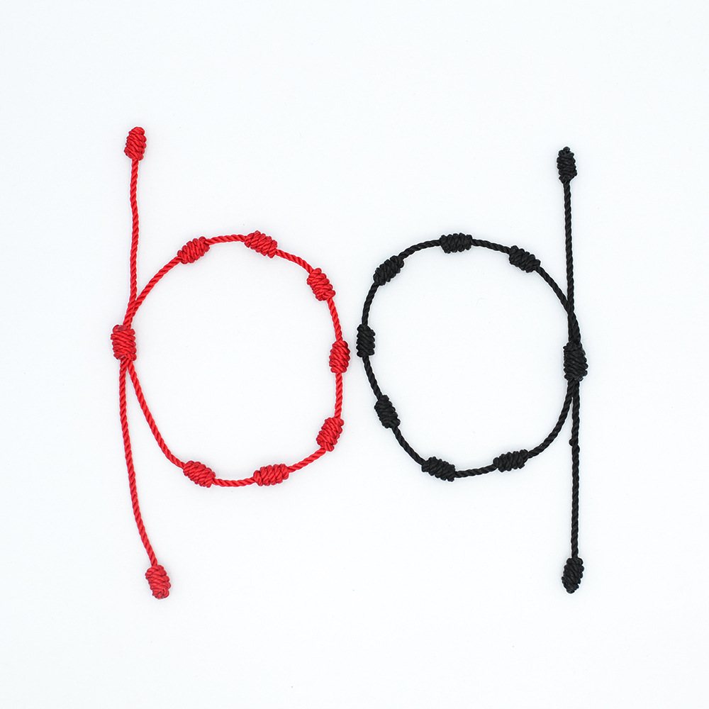 15:Red Black seven-section pair/card