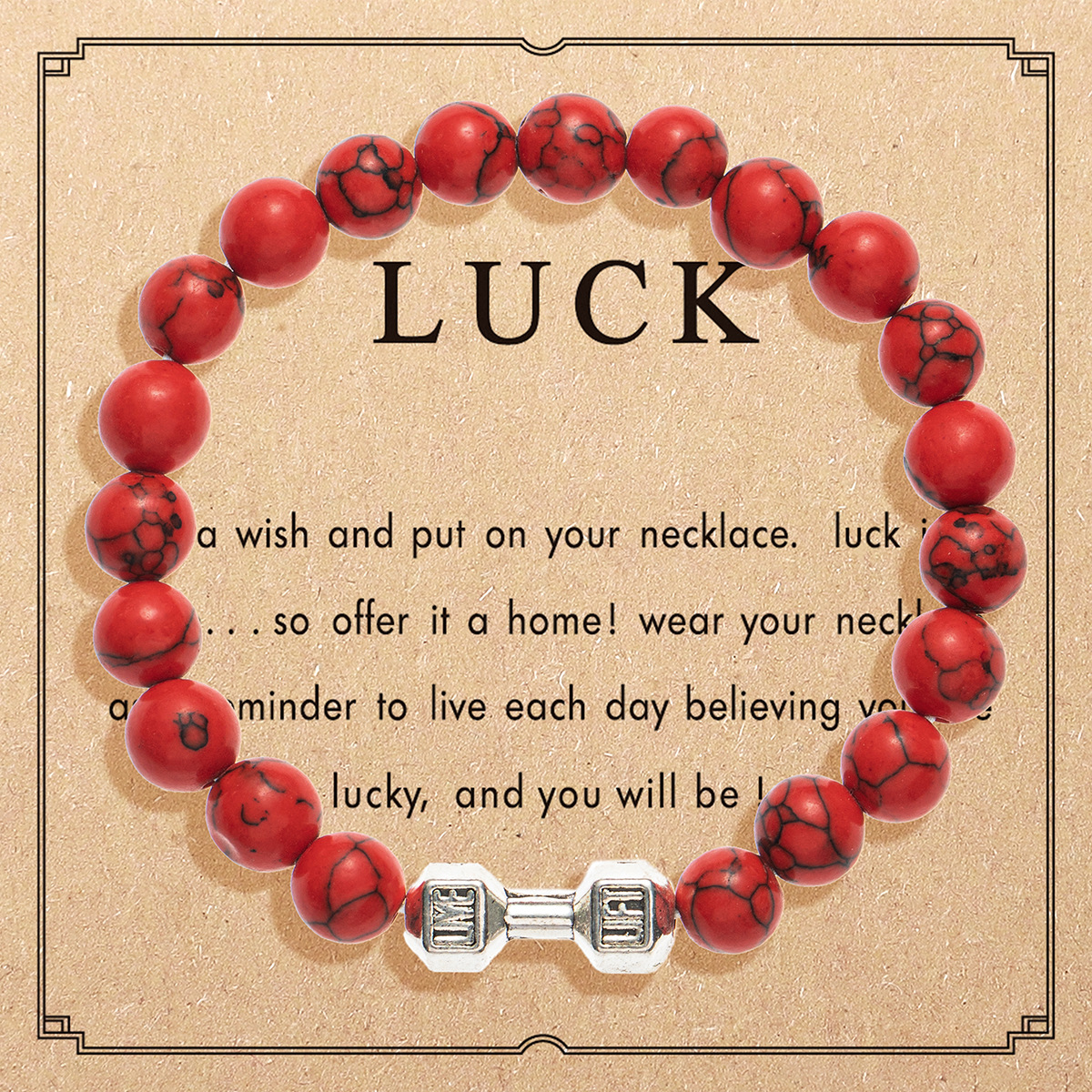 2:2432 Red Turquoise Card