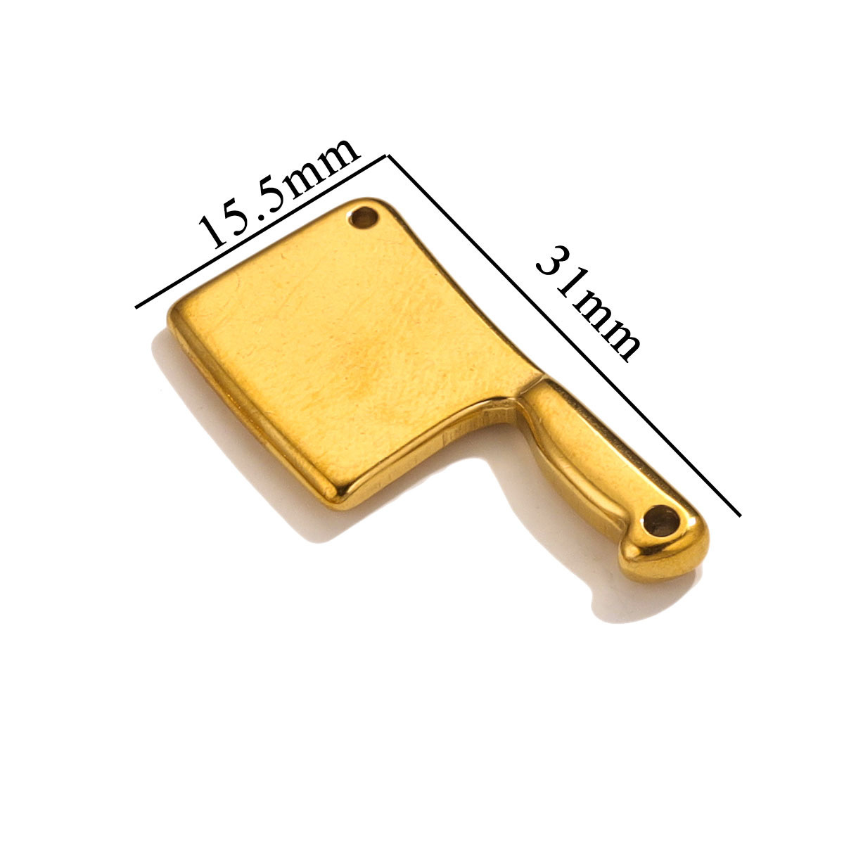 Golden small kitchen knife