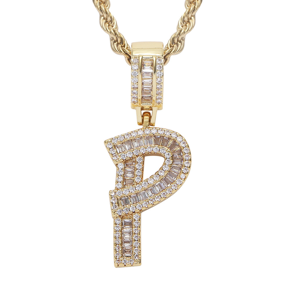 P (gold) + 60cm twist chain