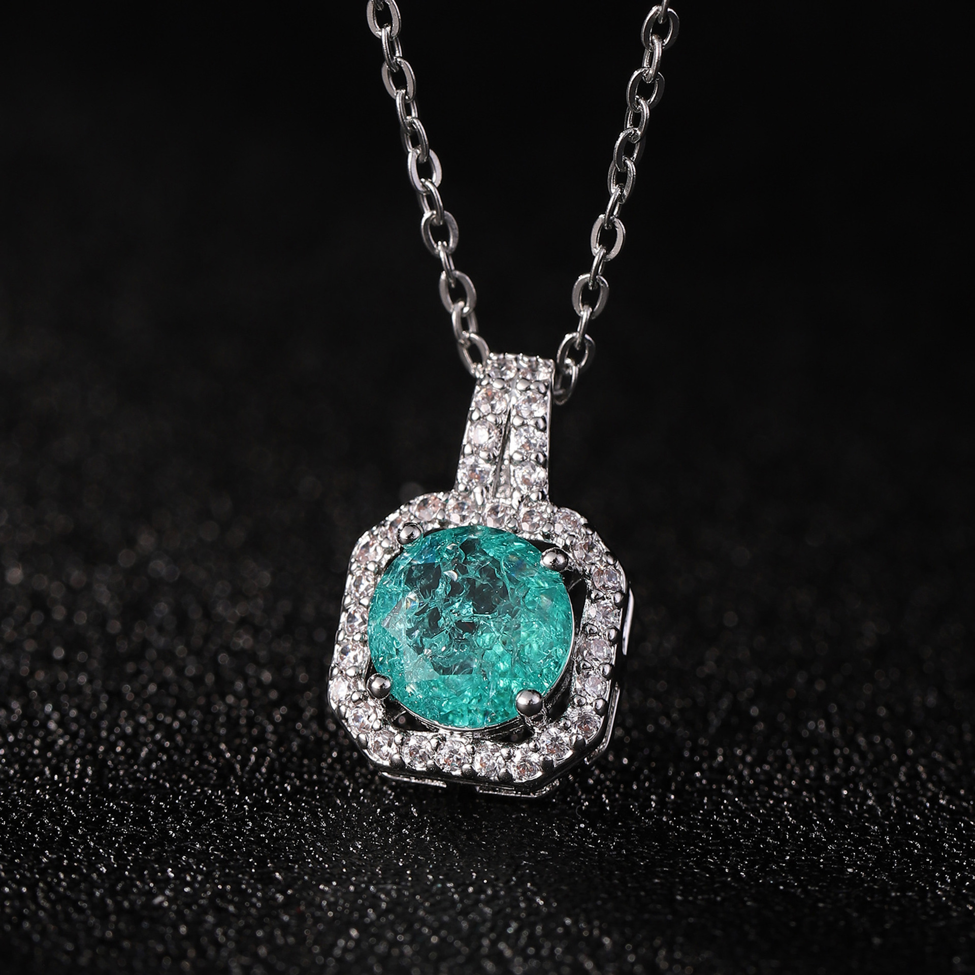 13:Ice Flower light green (single pendant)