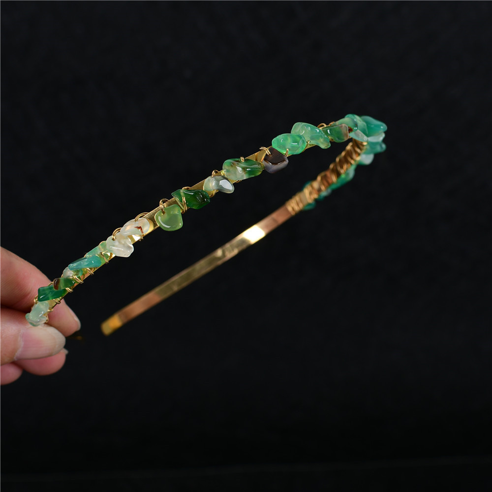 8:Green agate-single row
