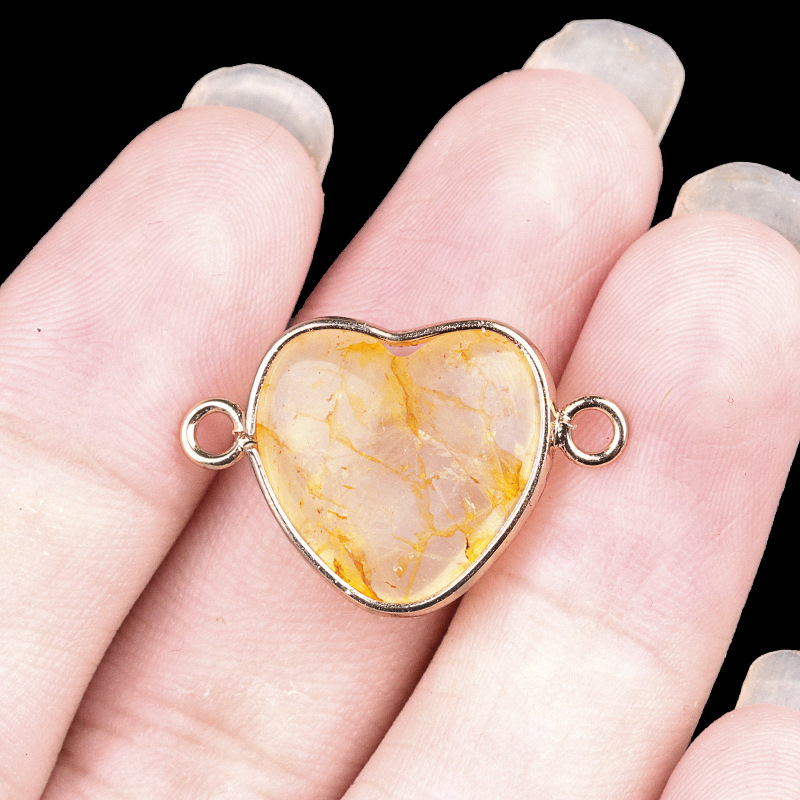 22:White crystal plus color (yellow) double hanging (gold)