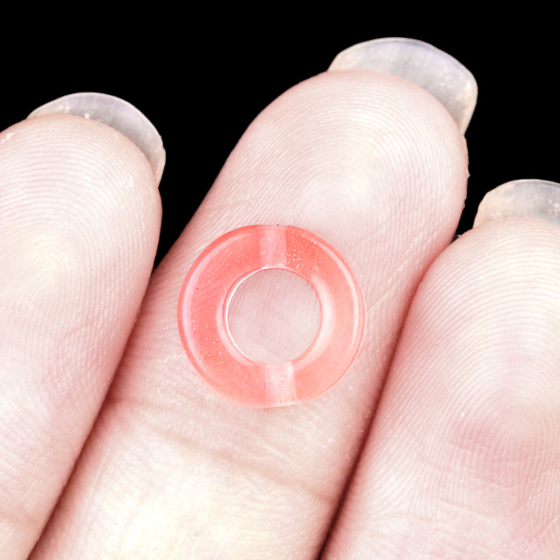 11:Watermelon red (synthetic) (10mm circle)