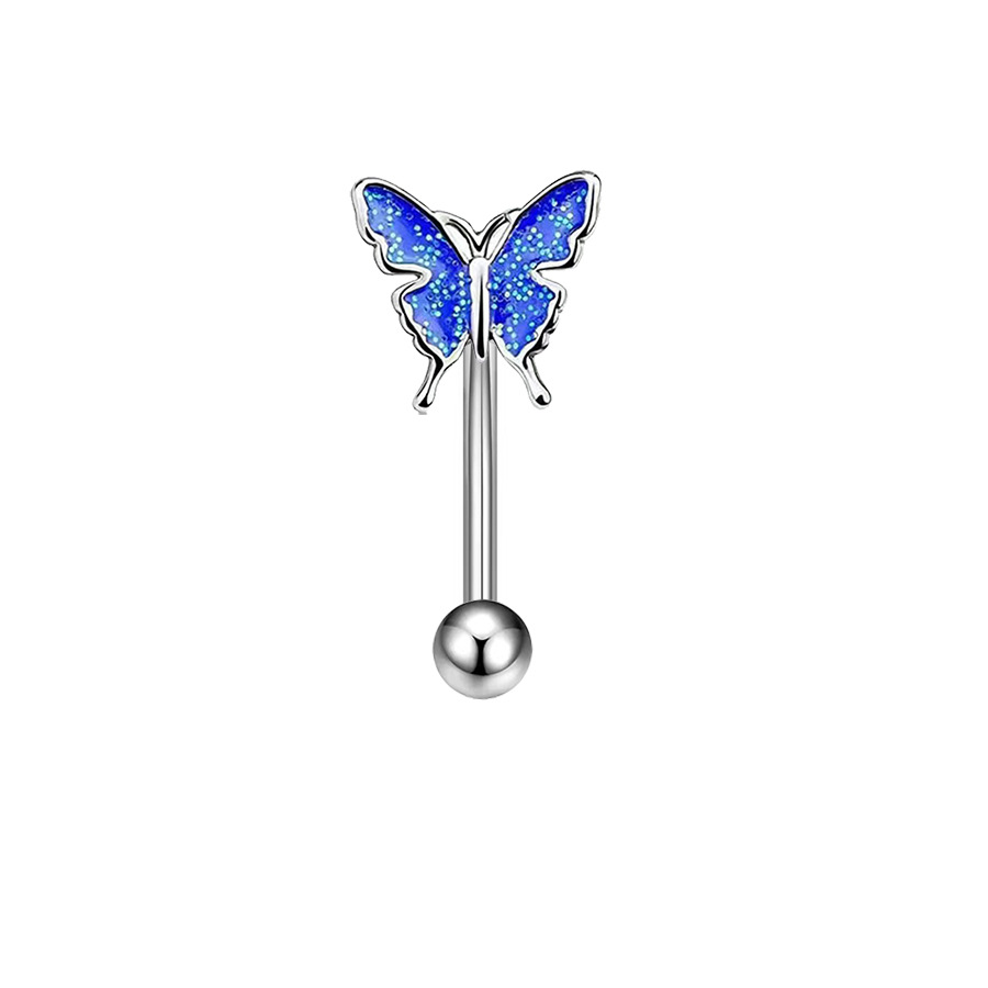 3:Dripping butterfly-Blue