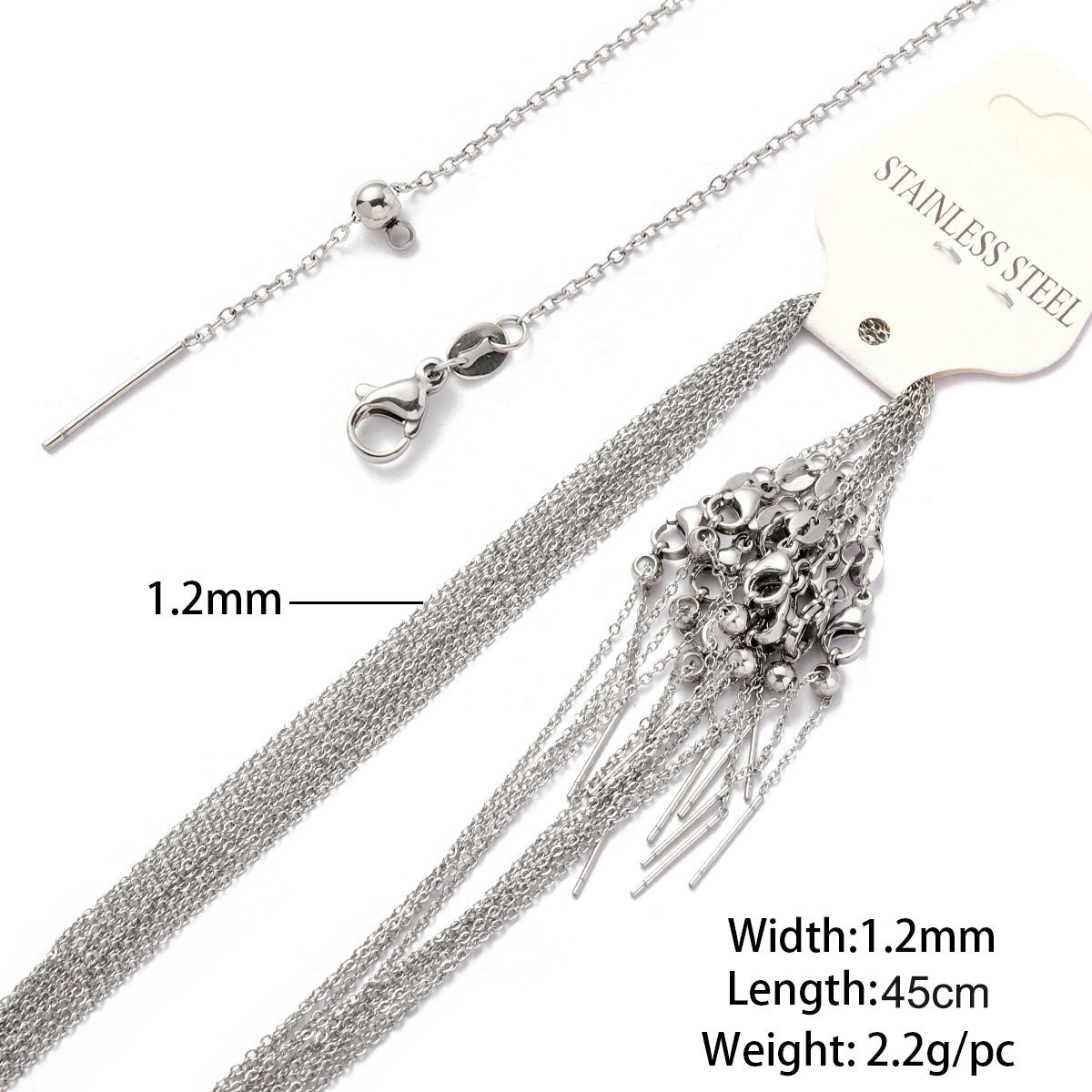 15:03 cross universal chain steel color