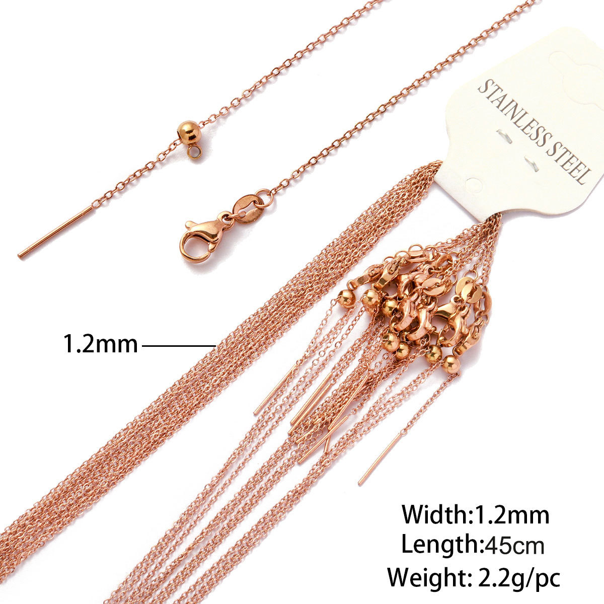 17:03 cross universal chain rose gold