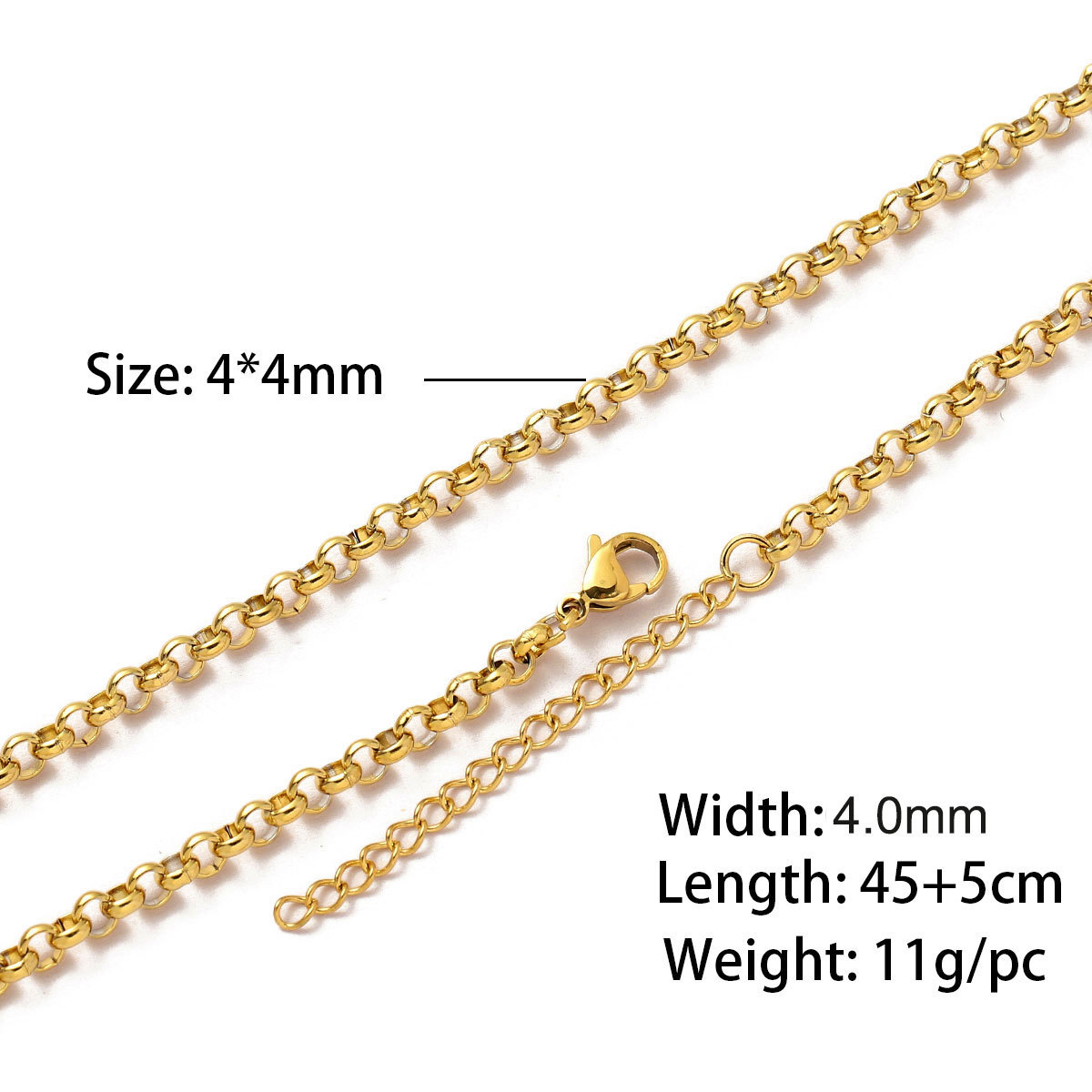 6:4.0 square pearl gold 45 and 5cm
