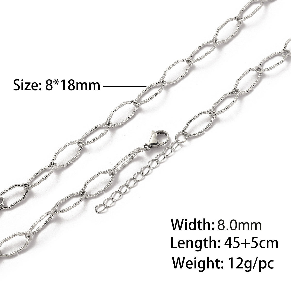 13:1.4 batches of flower kidney bean flower-shaped chain 45 and 5cm