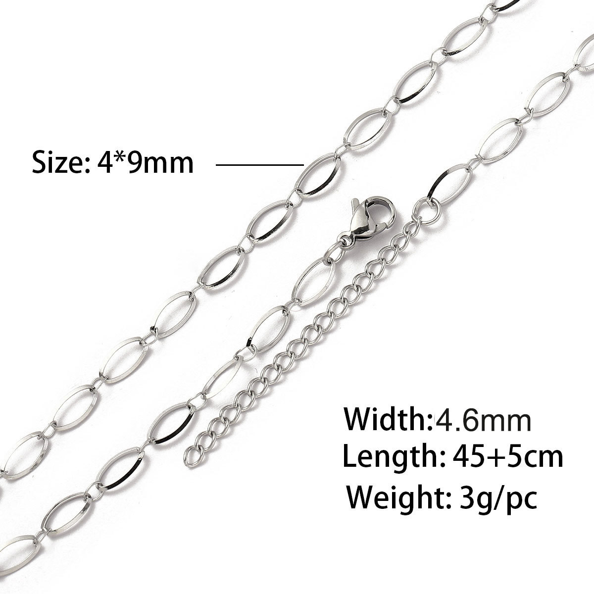 15:Triangular line 1:1 steel color 45 and 5cm