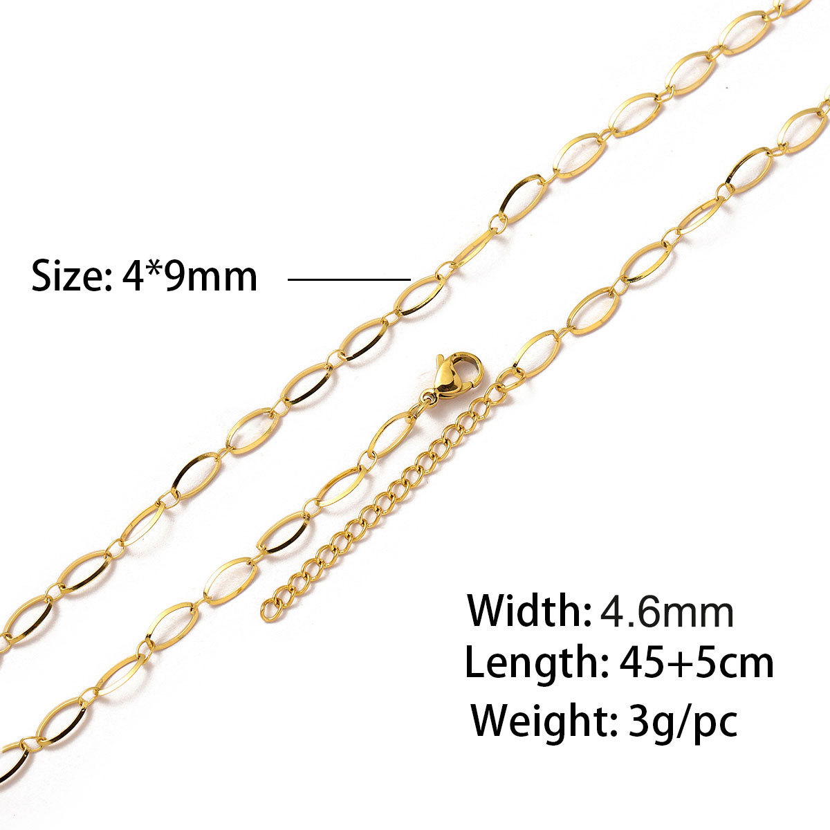 16:Triangular line 1:1 gold 45 and 5cm