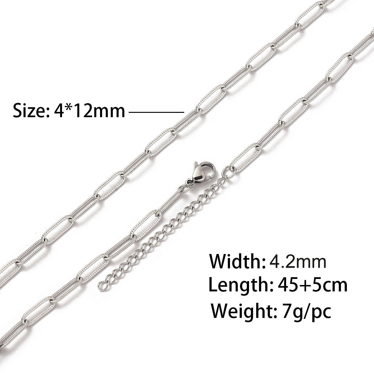 19:1x4x12 long flat embossed 45 and 5cm