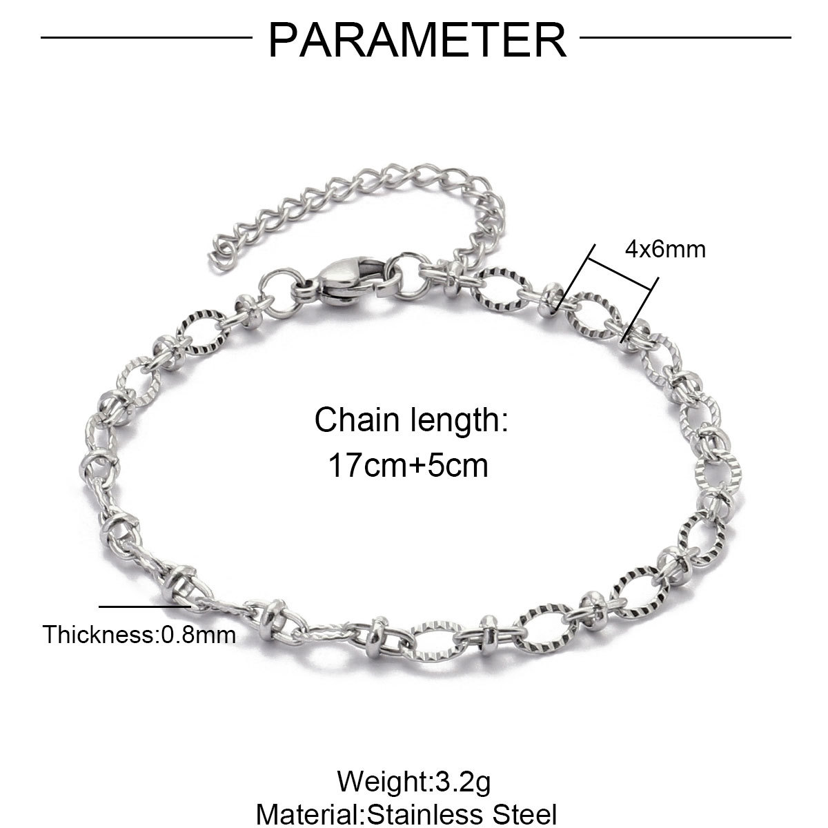 9:0.8 cross embossed ky beads 17 and 5 steel color