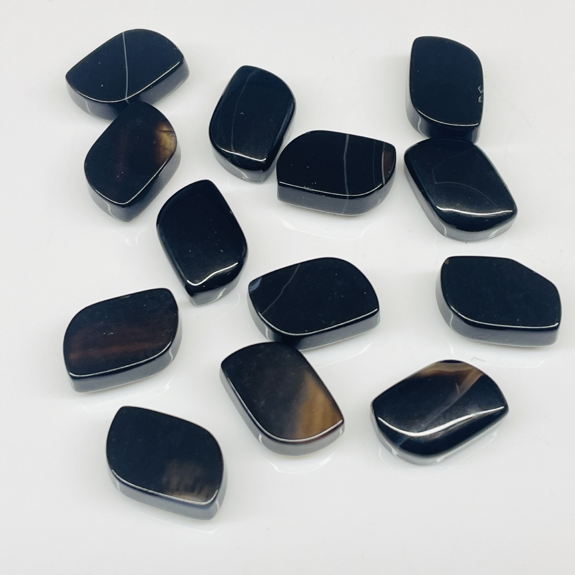12:Black agate [15*10 * 6MM]]