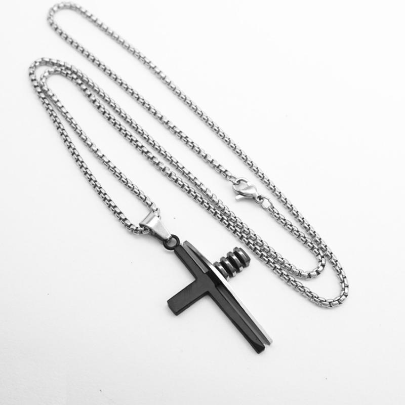 Black with 2mm55cm square pearl chain