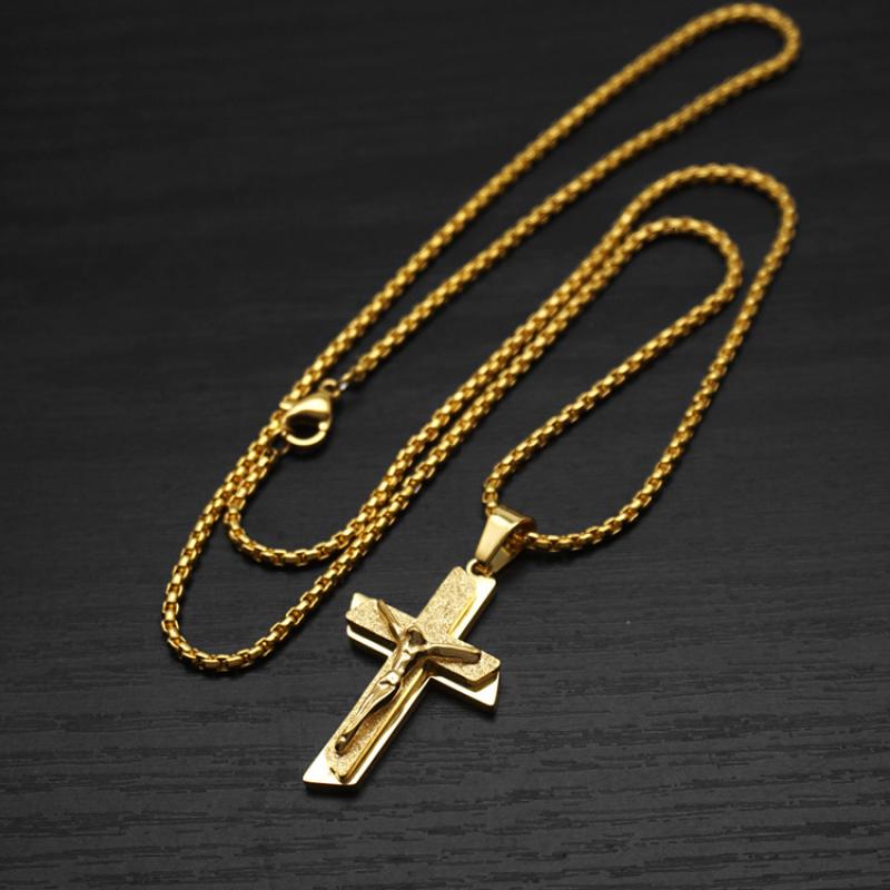3:Gold with 2mm55cm square pearl chain