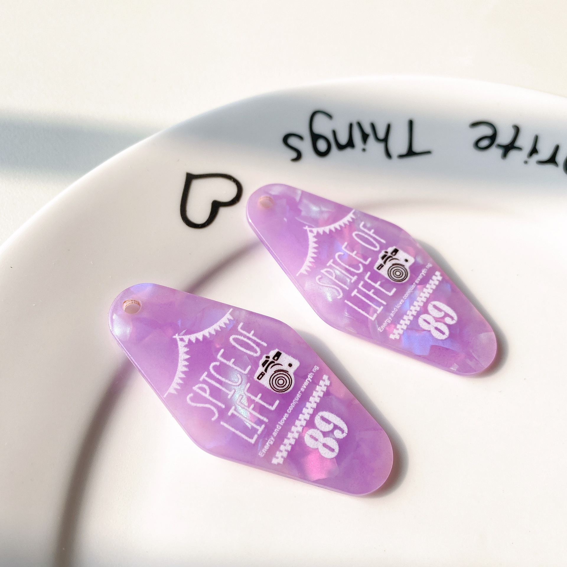 Light purple with holes