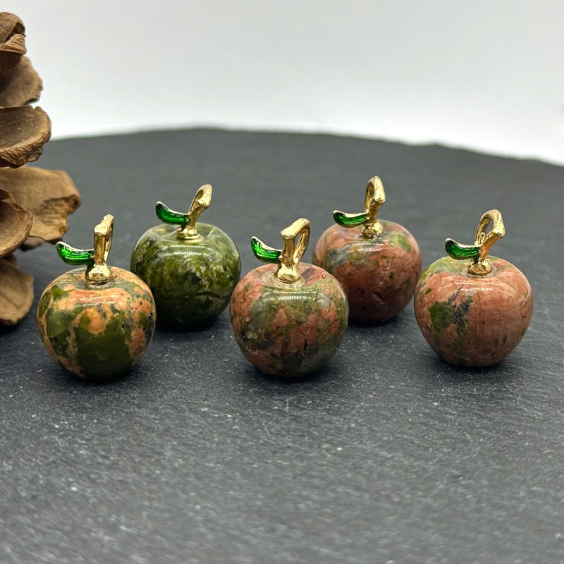 One flower green stone