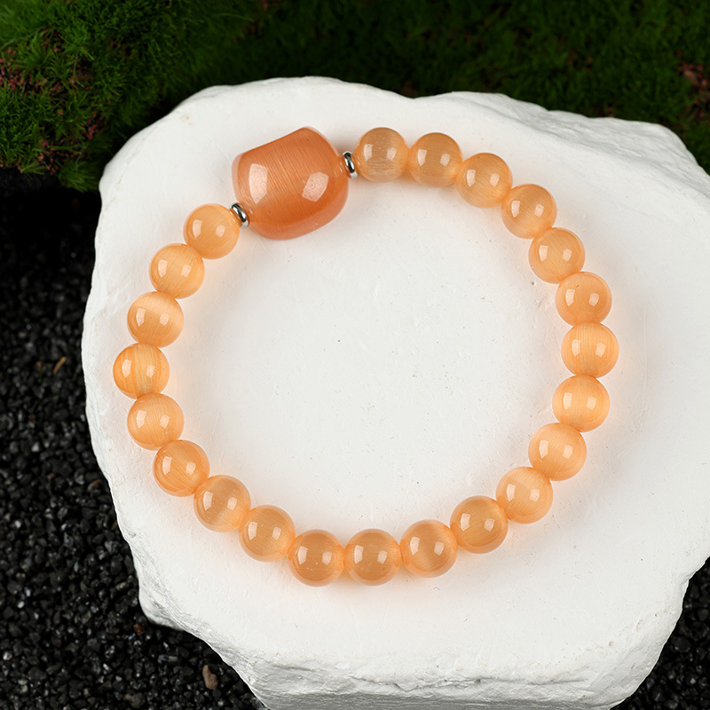13:A orange cat s eye stone