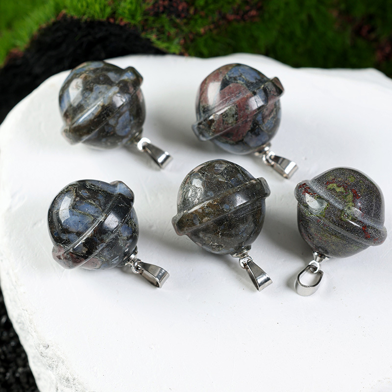 A orchid rock pendant