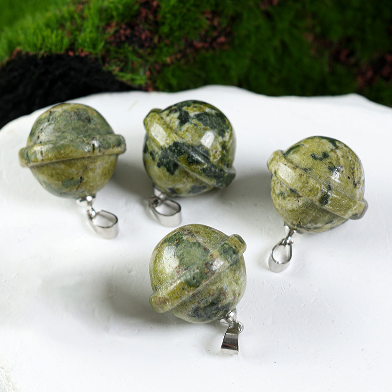 A green stone pendant