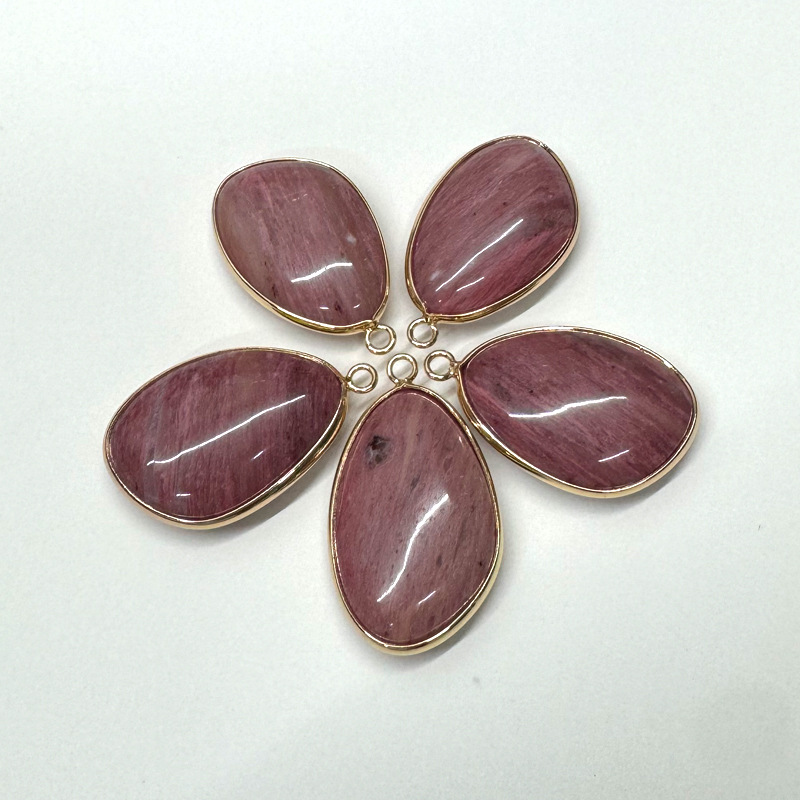 A red striated stone