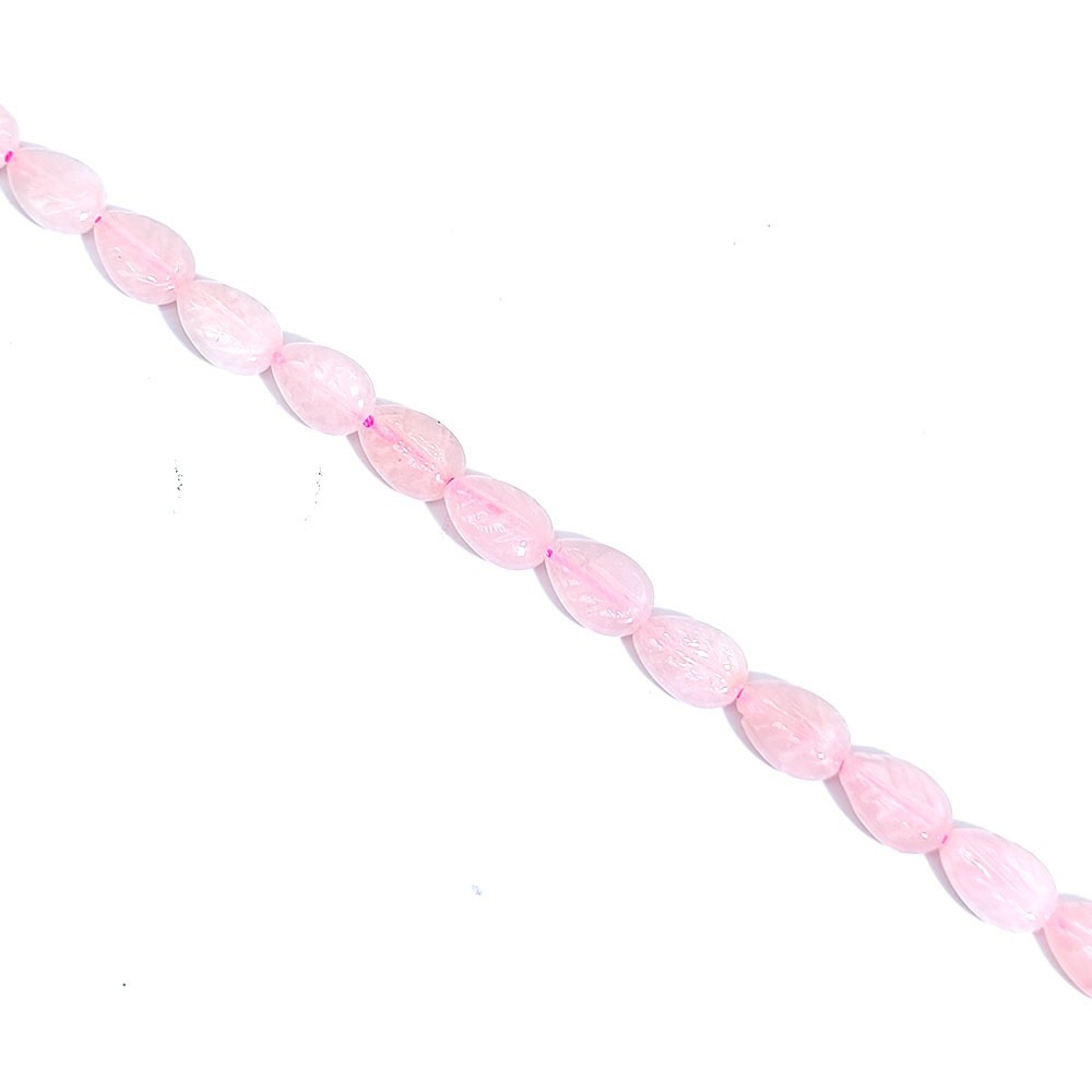 Carved leaves pink crystal (one price)