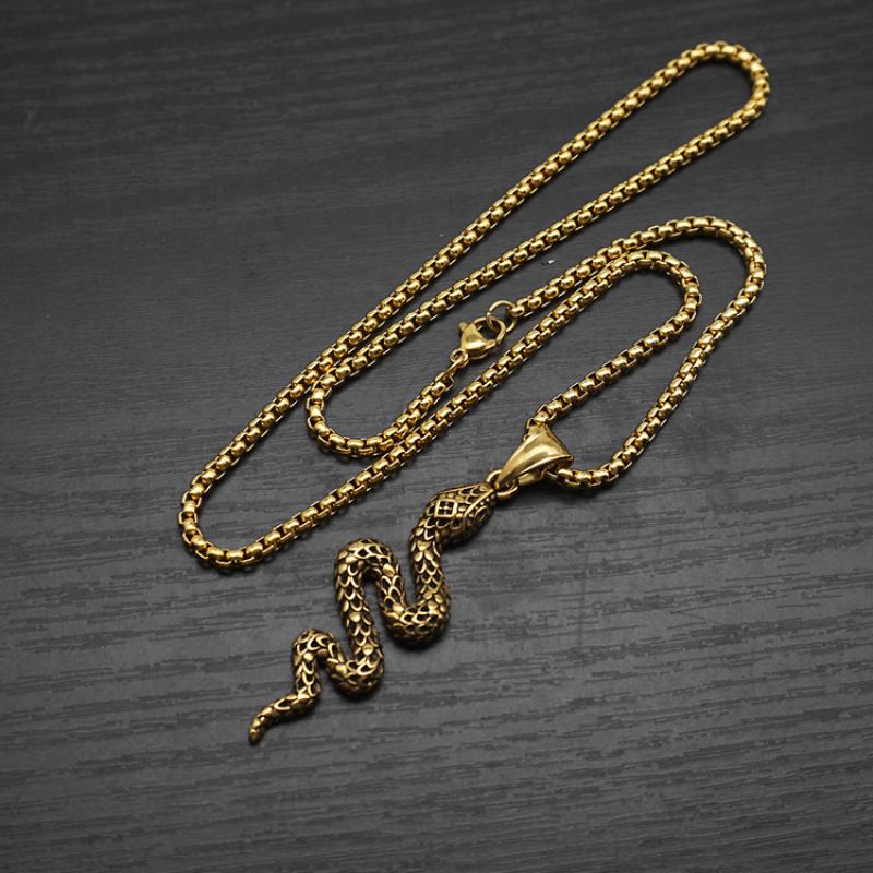 4:Gold with 60cm square pearl chain