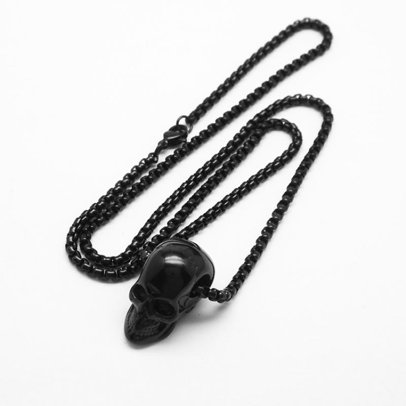 6 Black with 3mm60cm square pearl chain