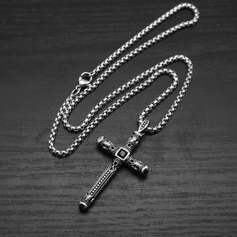 2:Steel color with 60cm square pearl chain