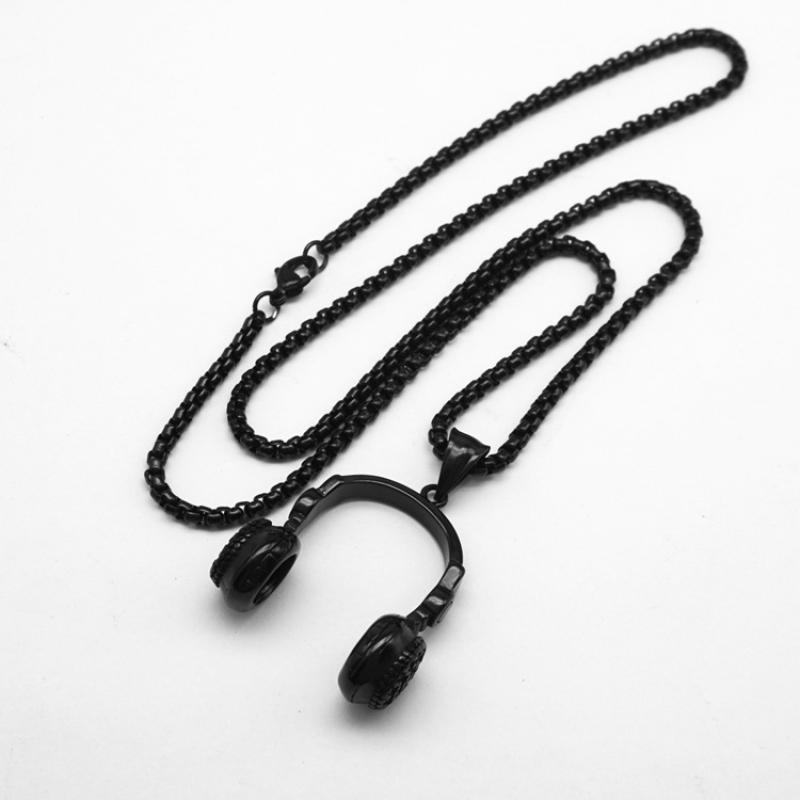 6:Black with 60cm black square Pearl Chain