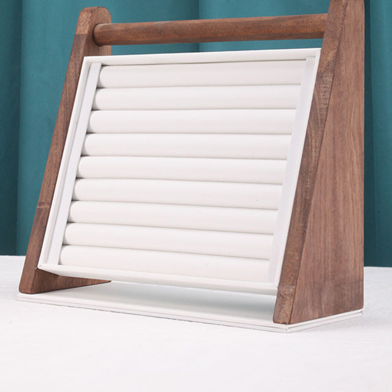 2:white leather (walnut color)