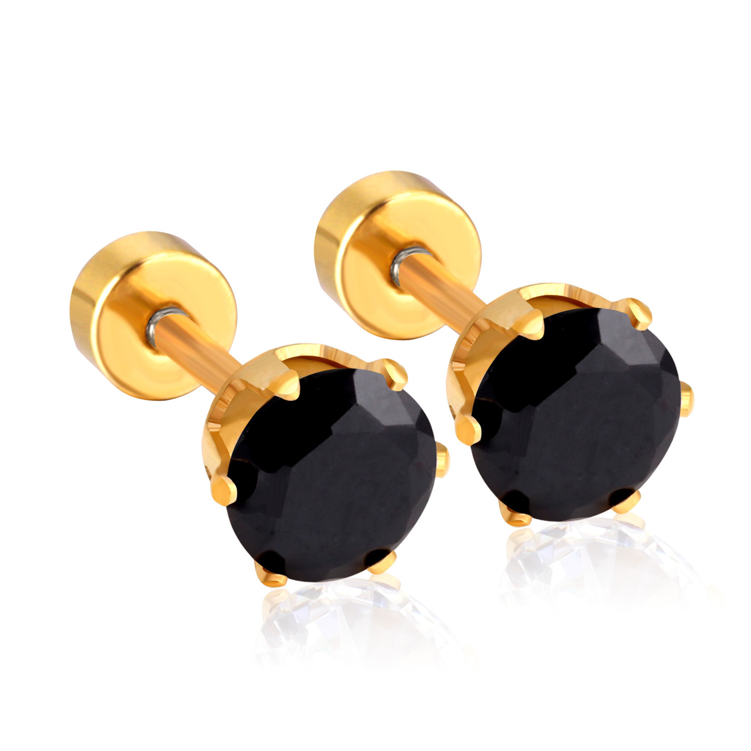Golden black diamond (single) 3mm