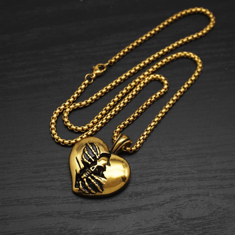 4:Gold with 60cm square pearl chain
