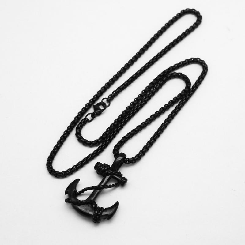 6:Black with 60cm square pearl chain