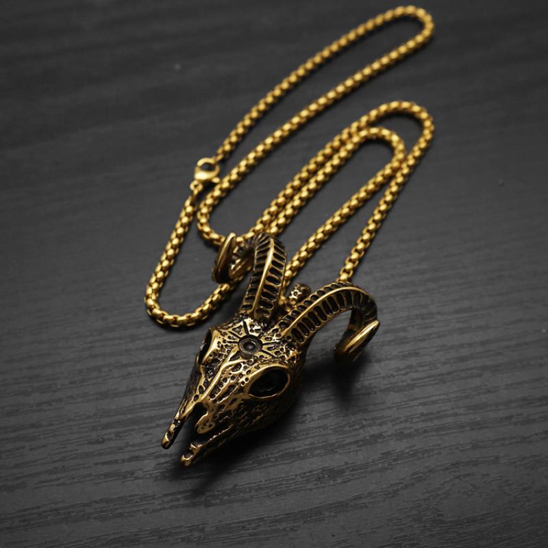 Gold with 60cm square Pearl Chain