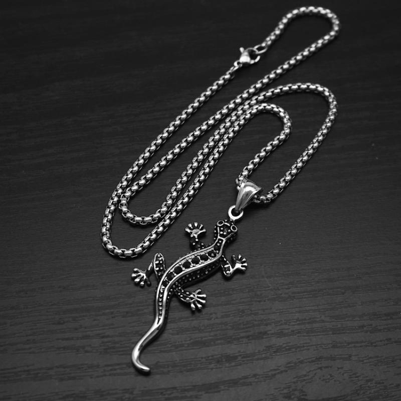 2:Steel color with 60cm square pearl chain