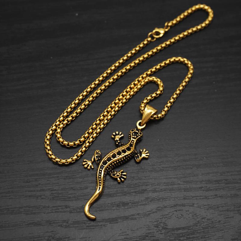 4:Gold with 60cm square pearl chain