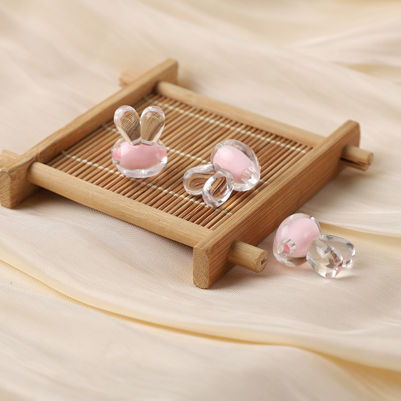 Pink Small size 12*15mm hole 2mm