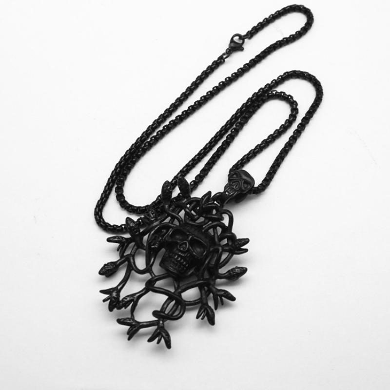 6:Black with 60cm square pearl chain