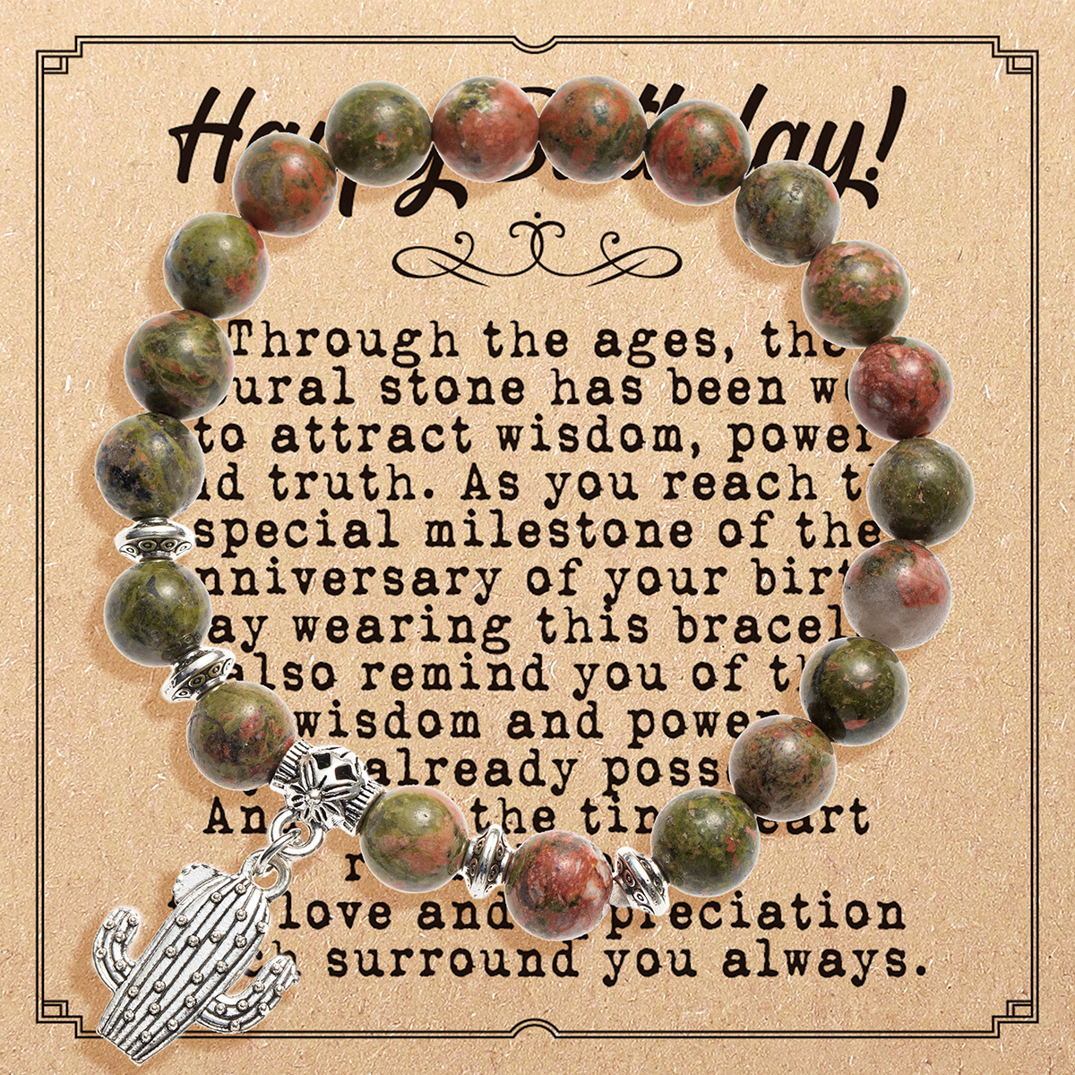 2437-9 flower green   card