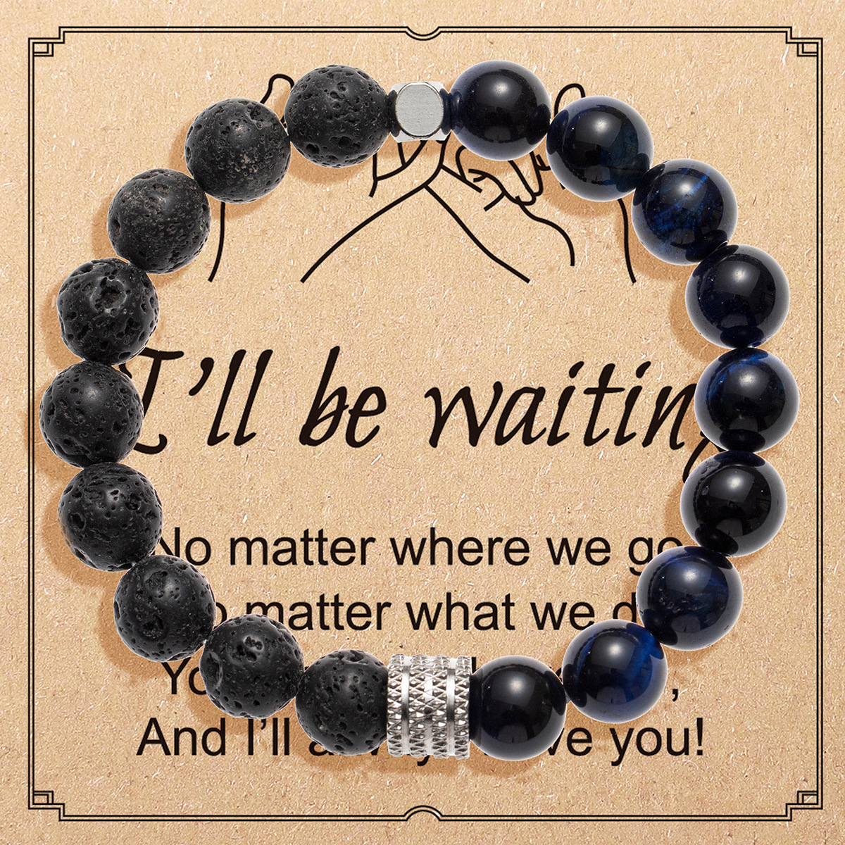 2443-08 blue tiger stone   card box