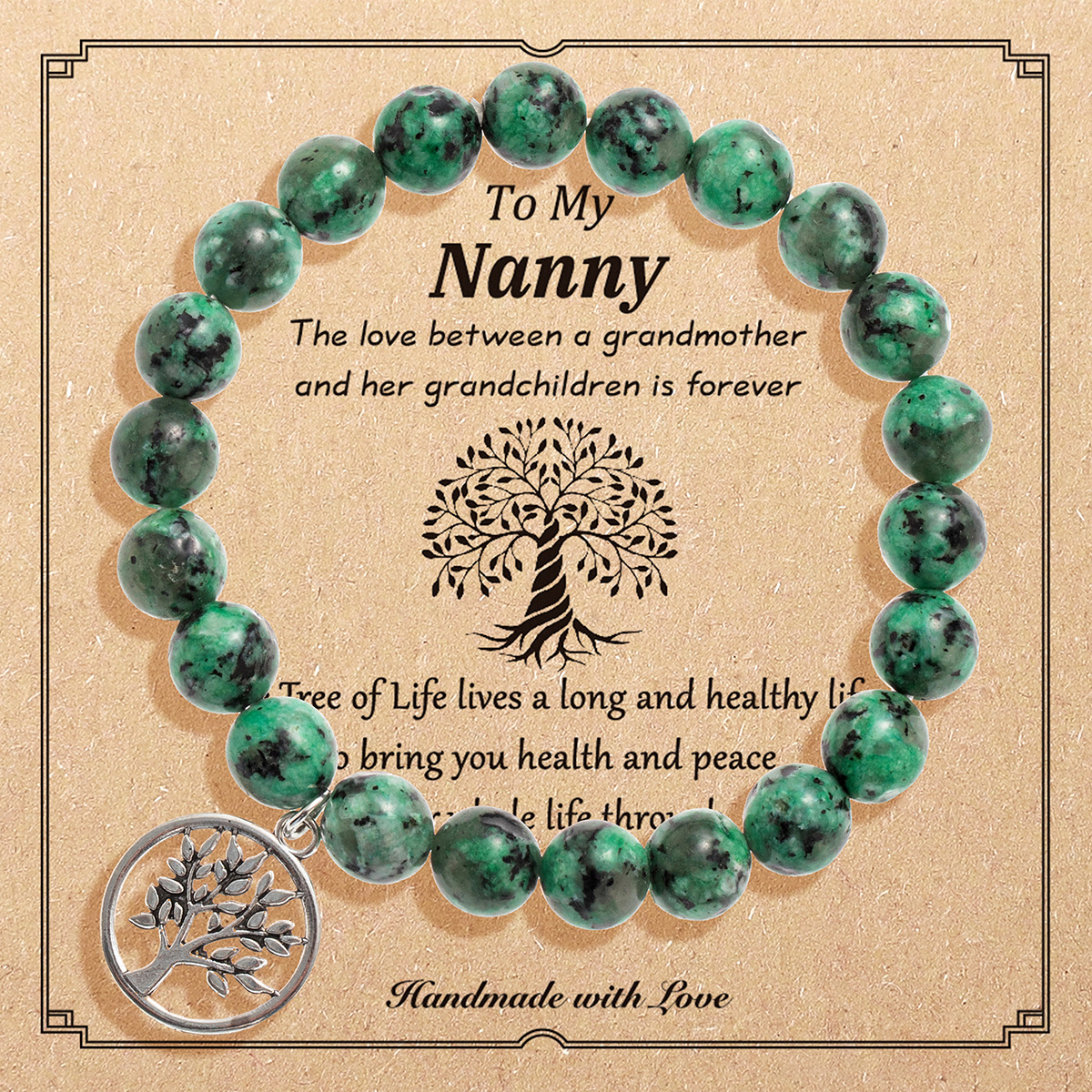 6:2435-3 green burlap card box