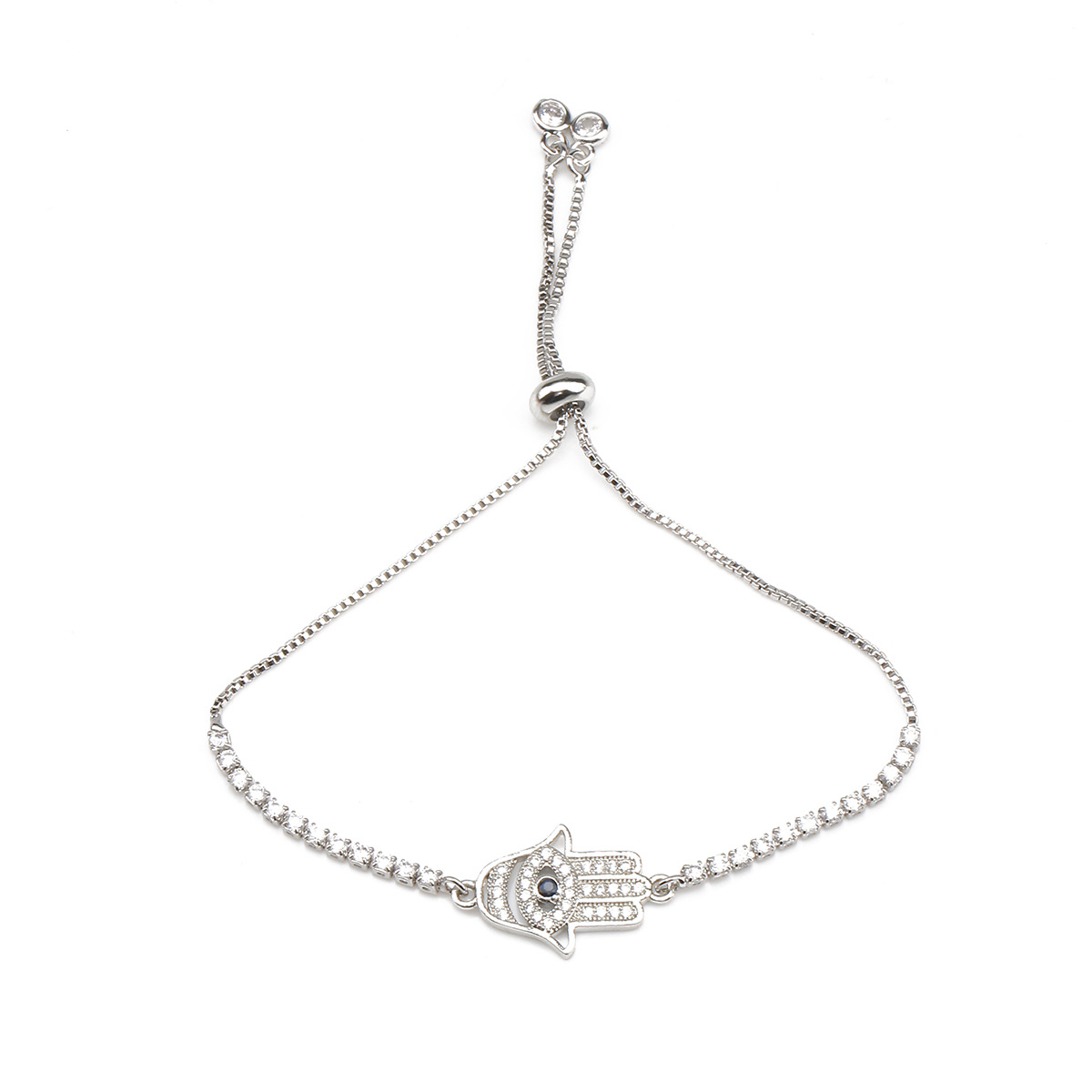 6:White zirconium chain