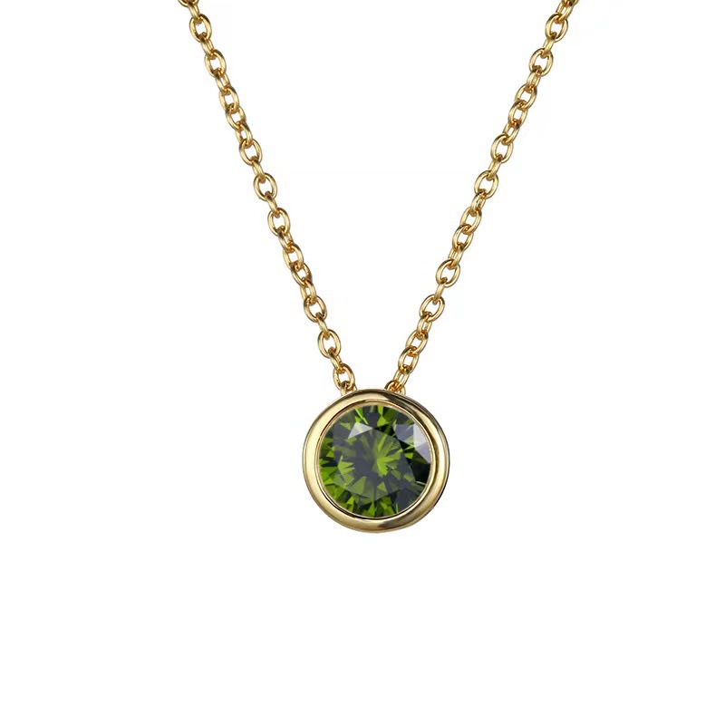 8:August light green-yellow gold