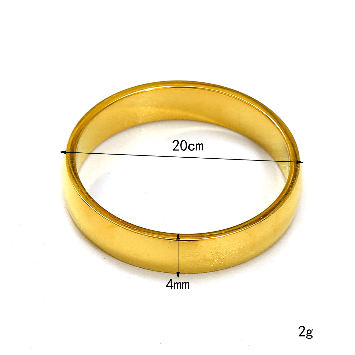 Gold 4mm US Size #5